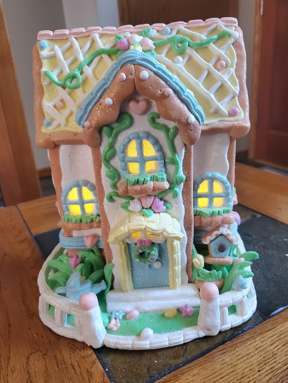 Illuminated Spring Cottage with Garden by Valerie Parr Hill